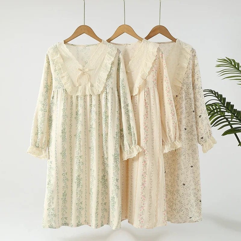 Robe de Chambre Femme Coton Vintage