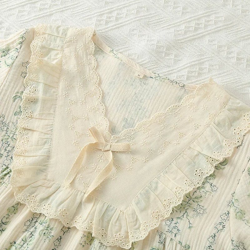 Robe de Chambre Femme Coton Vintage