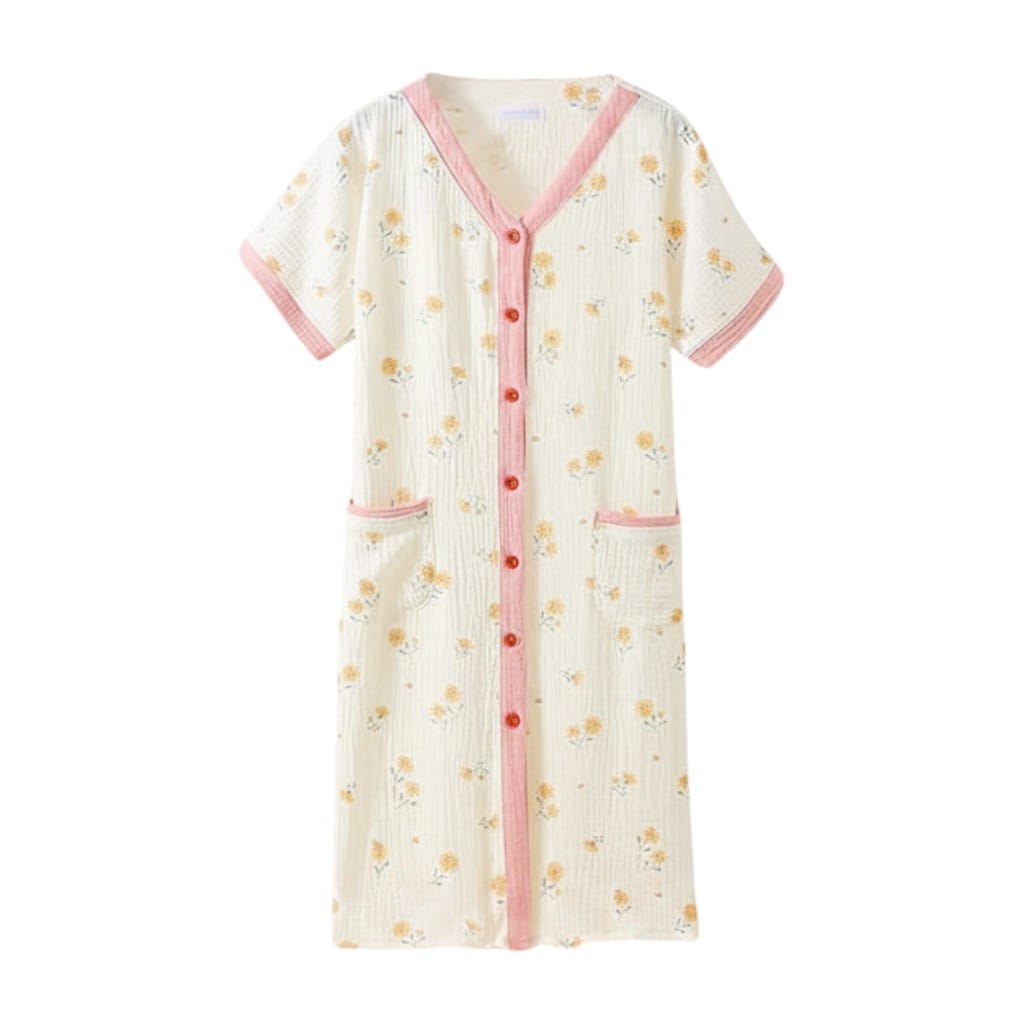 Robe de Chambre Femme Gaze Double Épaisseur