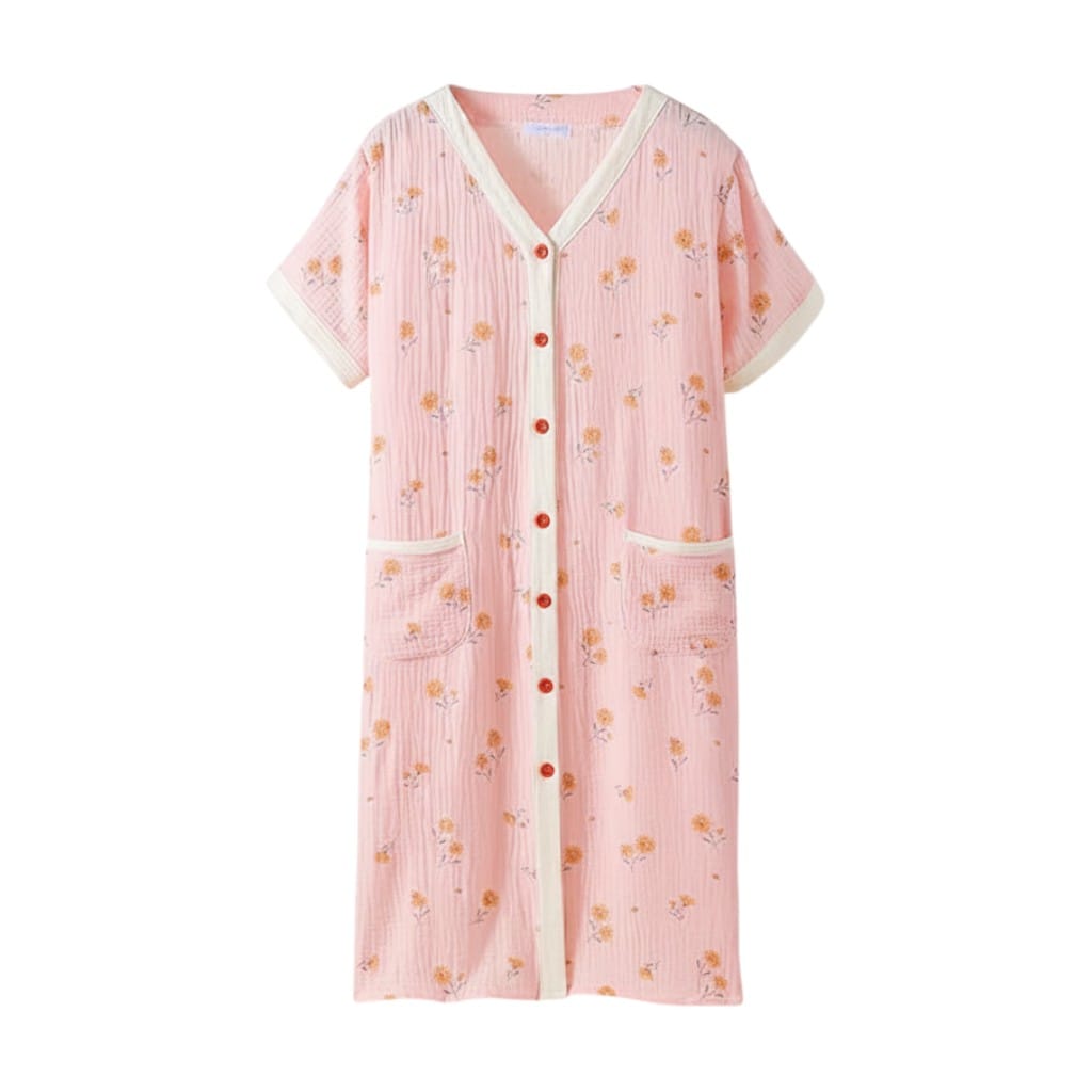 Robe de Chambre Femme Gaze Double Épaisseur