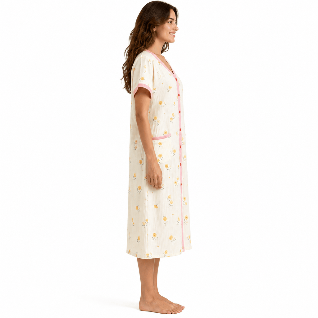 Robe de Chambre Femme Gaze Double Épaisseur