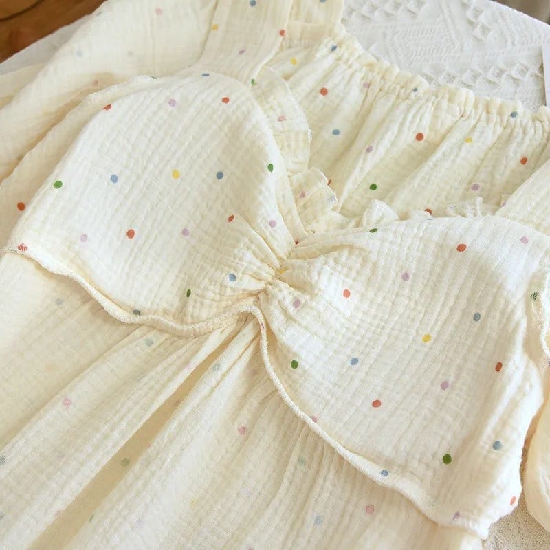 Robe de Chambre Femme Longue Avec Coques