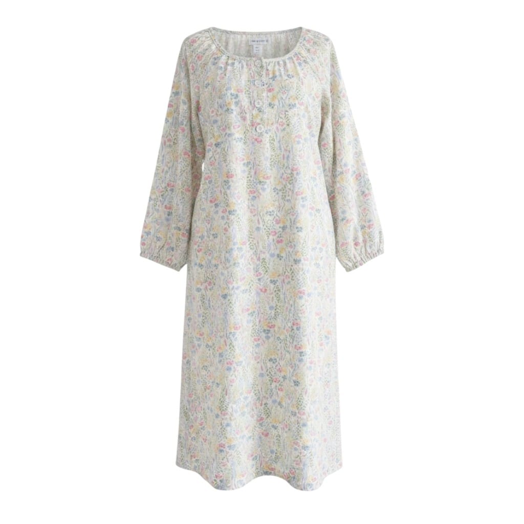 Robe de Chambre Femme Longue Boutonnée Manches 3/4