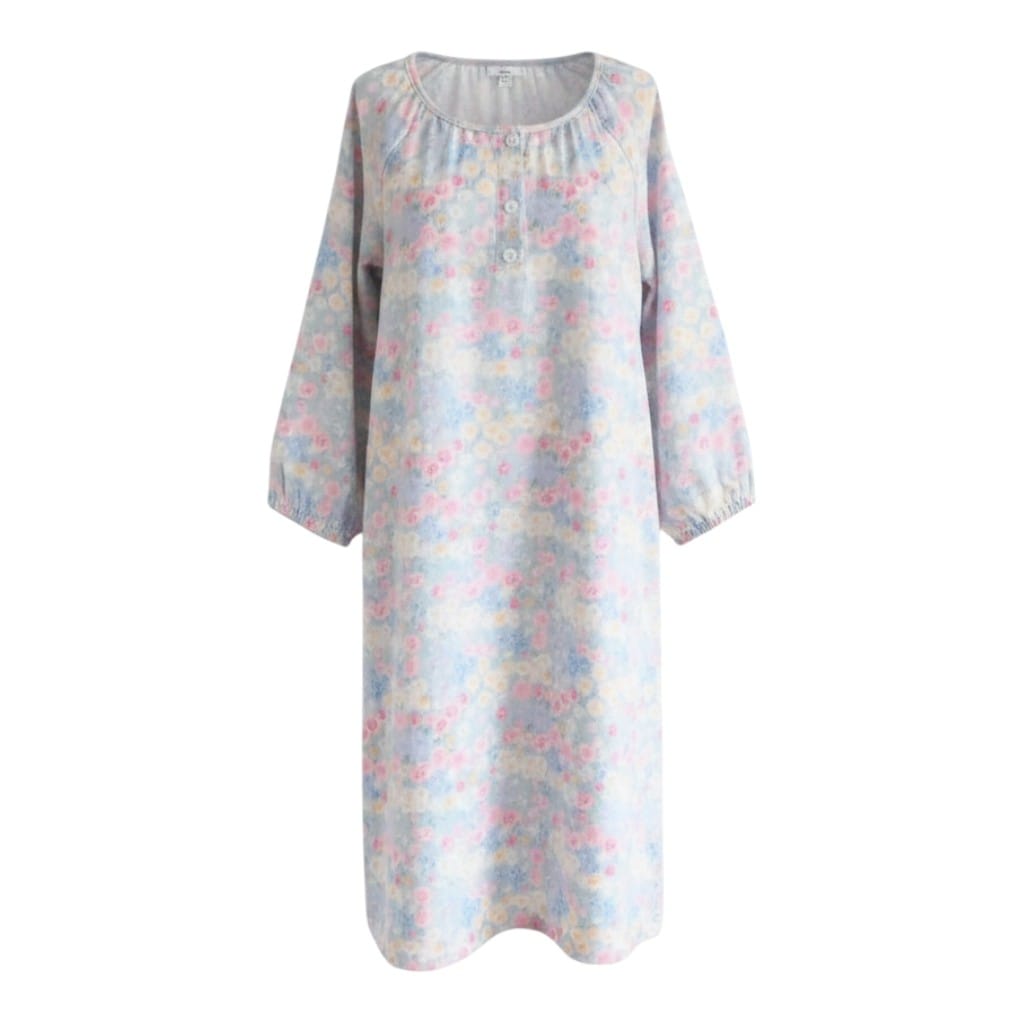 Robe de Chambre Femme Longue Boutonnée Manches 3/4