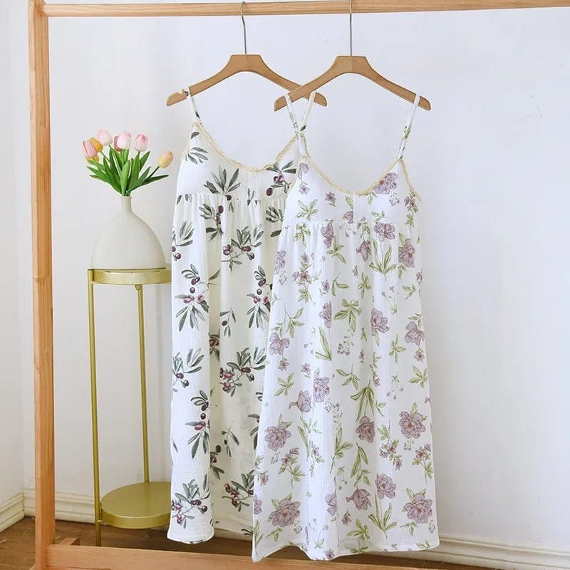 Robe de Chambre Femme Longue Bretelles Fines