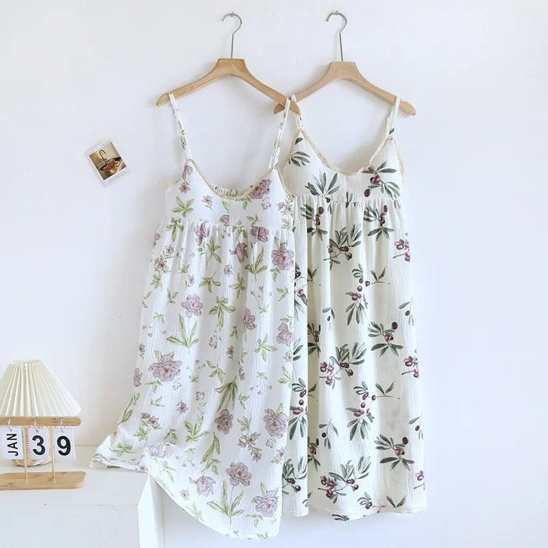 Robe de Chambre Femme Longue Bretelles Fines
