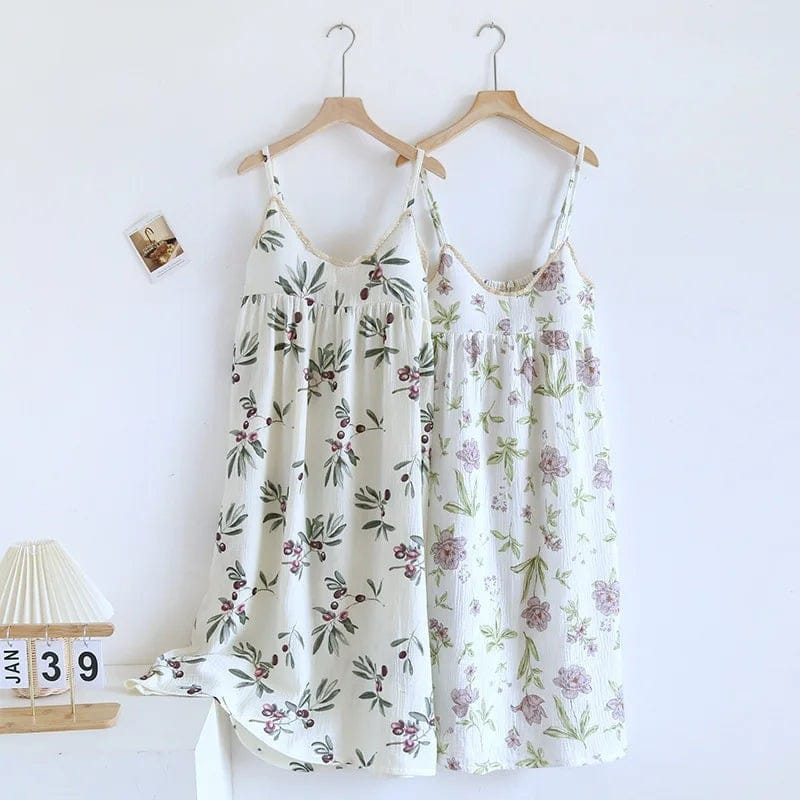 Robe de Chambre Femme Longue Bretelles Fines