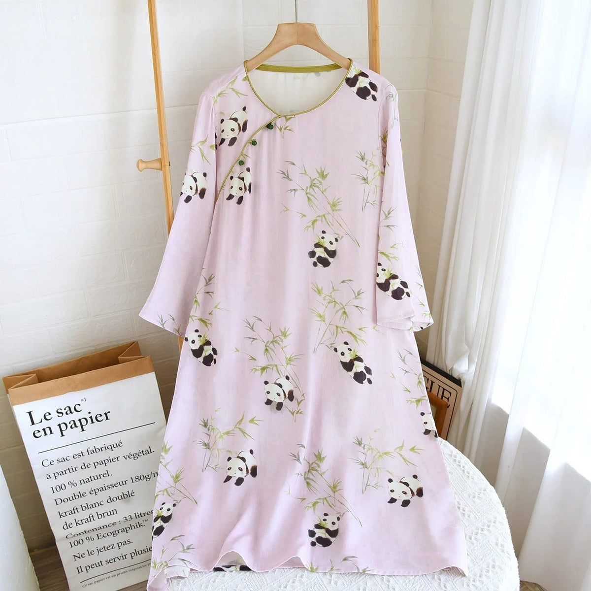 Robe de Chambre Femme Longue Imprimé Style Ethnique