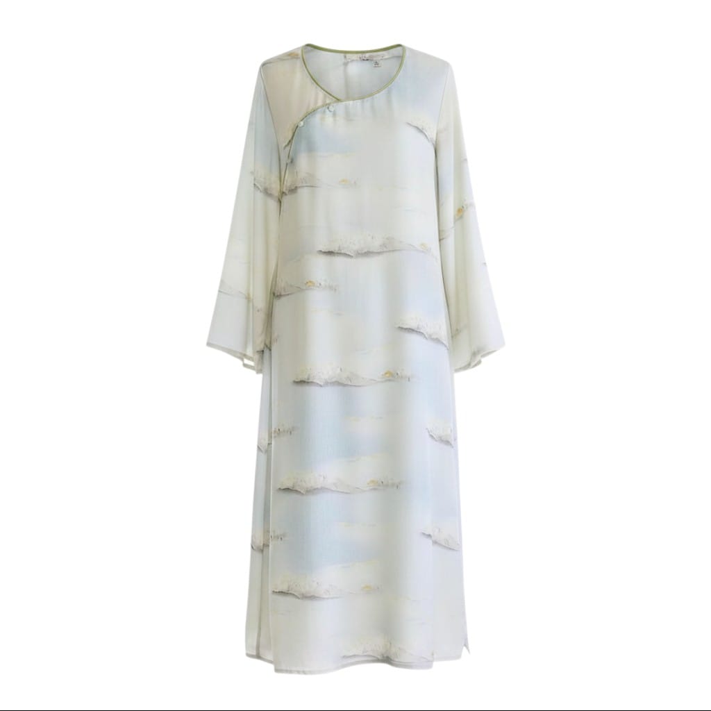 Robe de Chambre Femme Longue Imprimé Style Ethnique