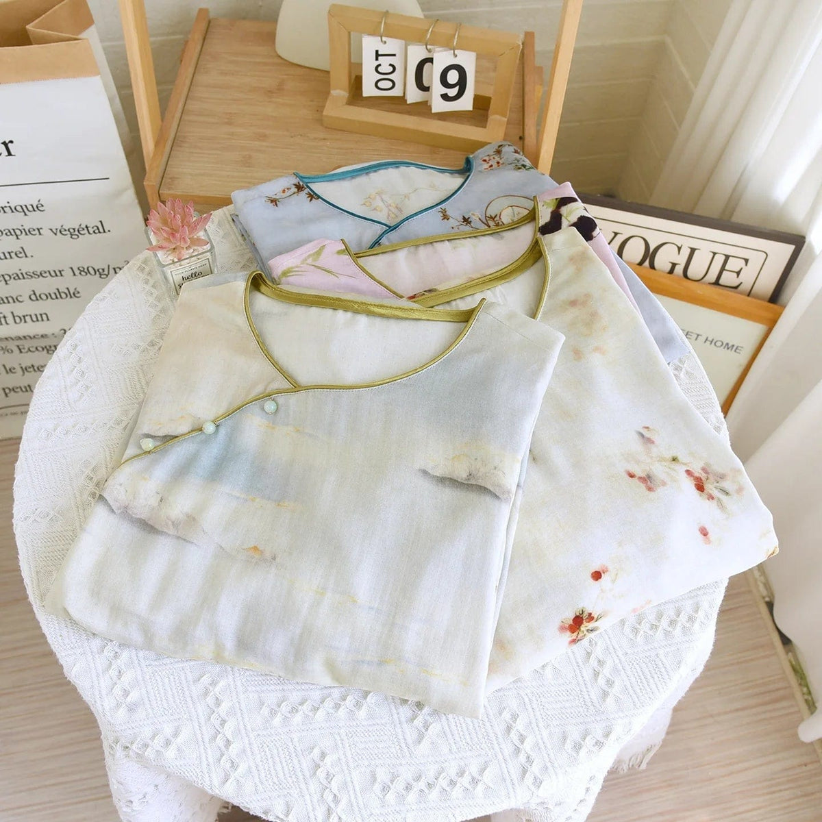 Robe de Chambre Femme Longue Imprimé Style Ethnique