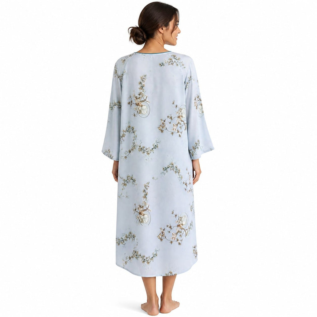 Robe de Chambre Femme Longue Imprimé Style Ethnique