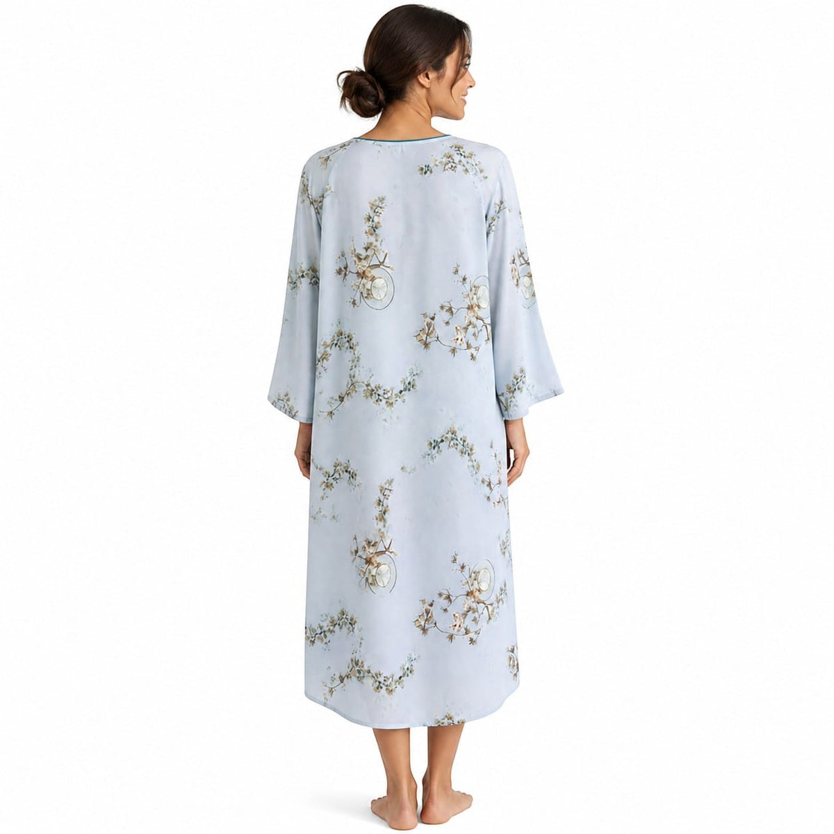 Robe de Chambre Femme Longue Imprimé Style Ethnique