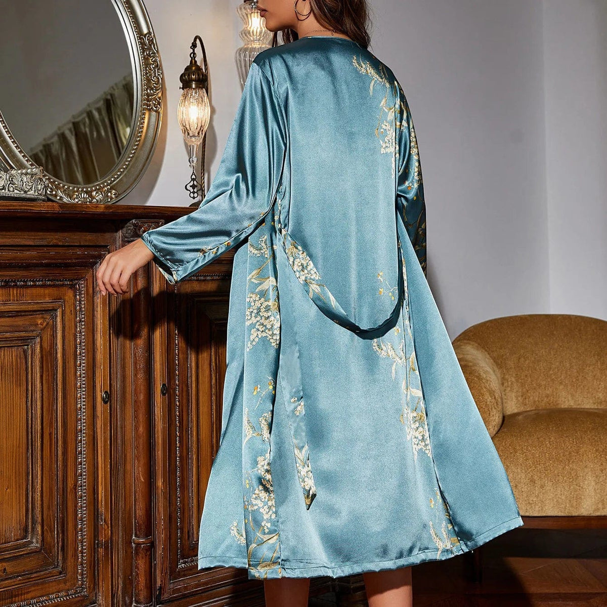 Robe de Chambre Femme Luxe Satin