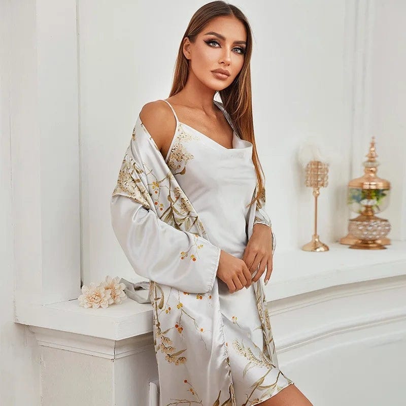 Robe de Chambre Femme Luxe Satin