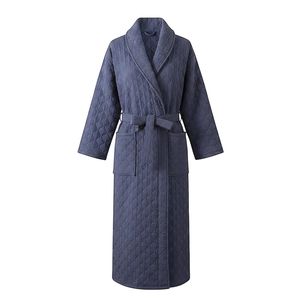 Robe de Chambre Femme Matelassée Coton Chaude Hiver