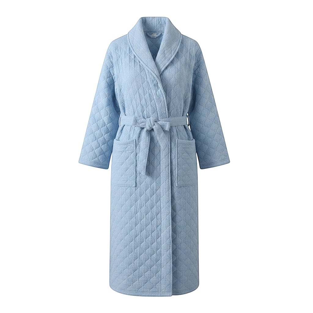 Robe de Chambre Femme Matelassée Coton Chaude Hiver