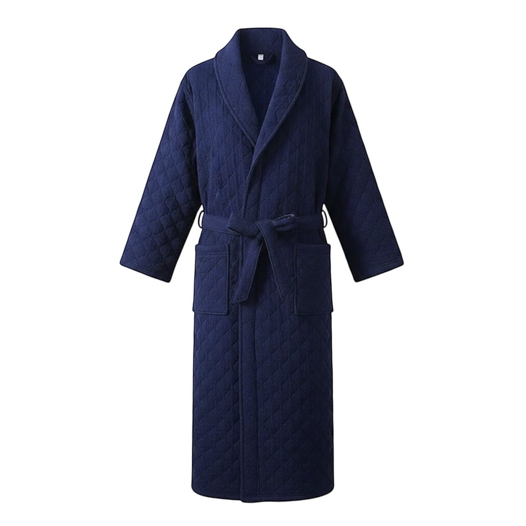 Robe de Chambre Femme Matelassée Coton Chaude Hiver