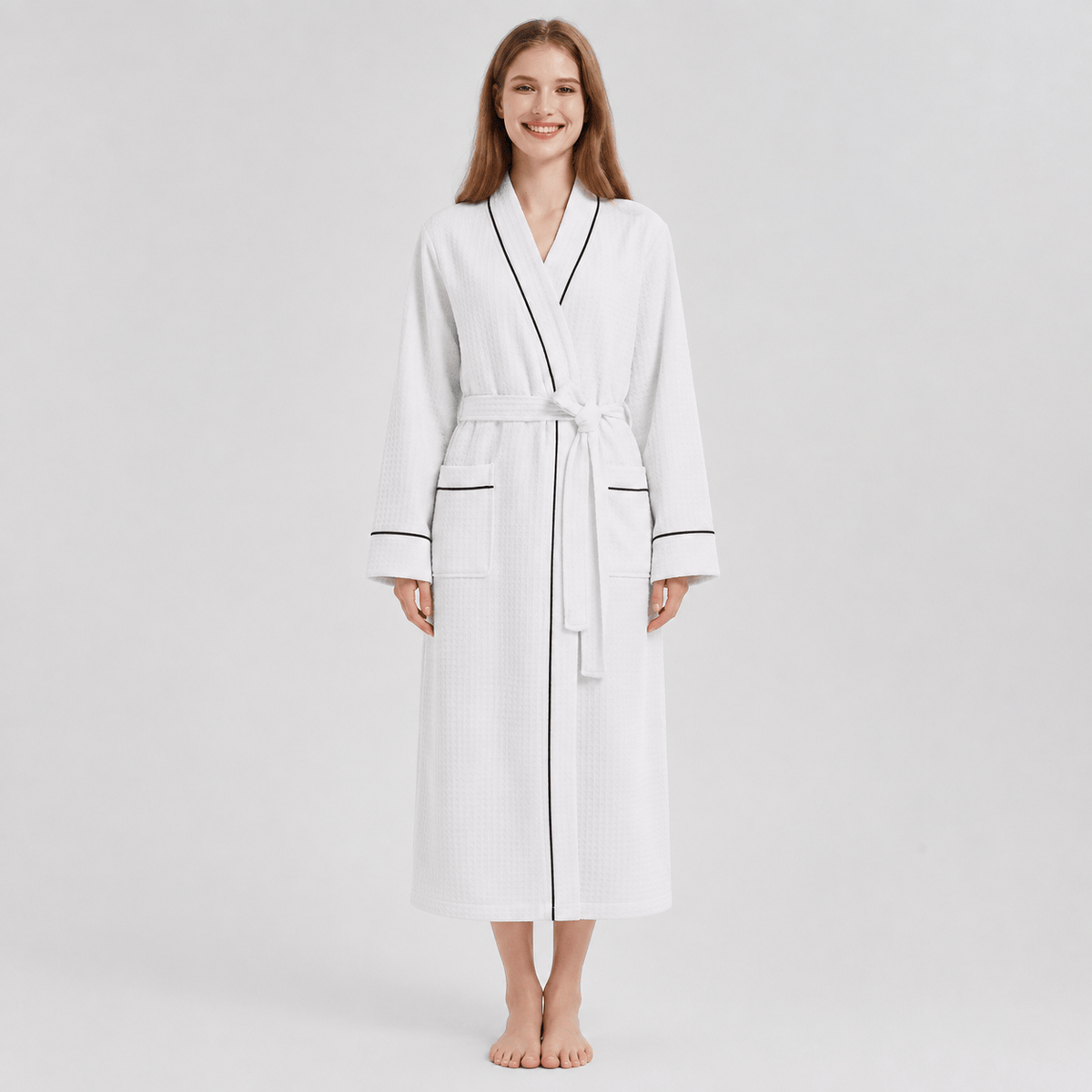 Robe de Chambre Femme Nid d’Abeille