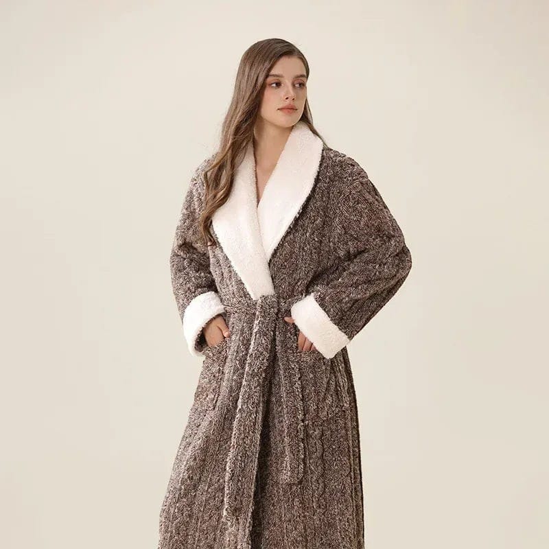 Robe de Chambre Femme Polaire Cocooning