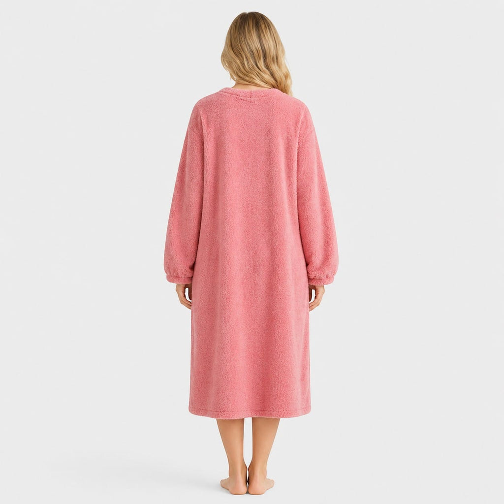 Robe de Chambre Femme Polaire Col V