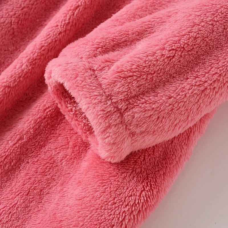Robe de Chambre Femme Polaire Col V