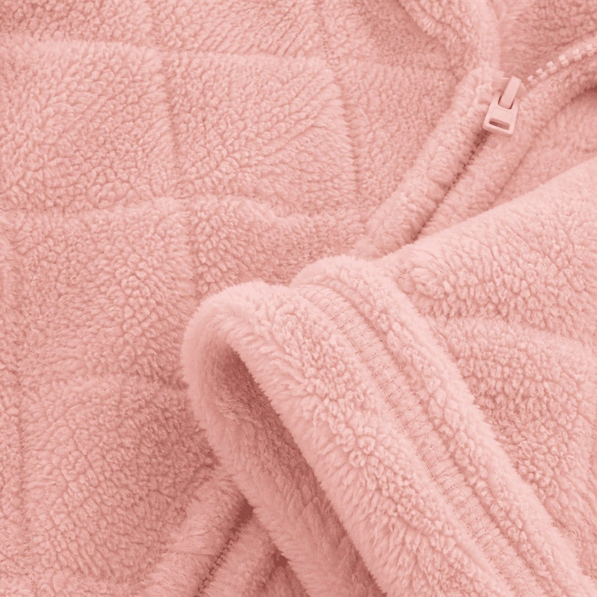 Robe de chambre Femme Polaire Corail Long Zippé Carreaux
