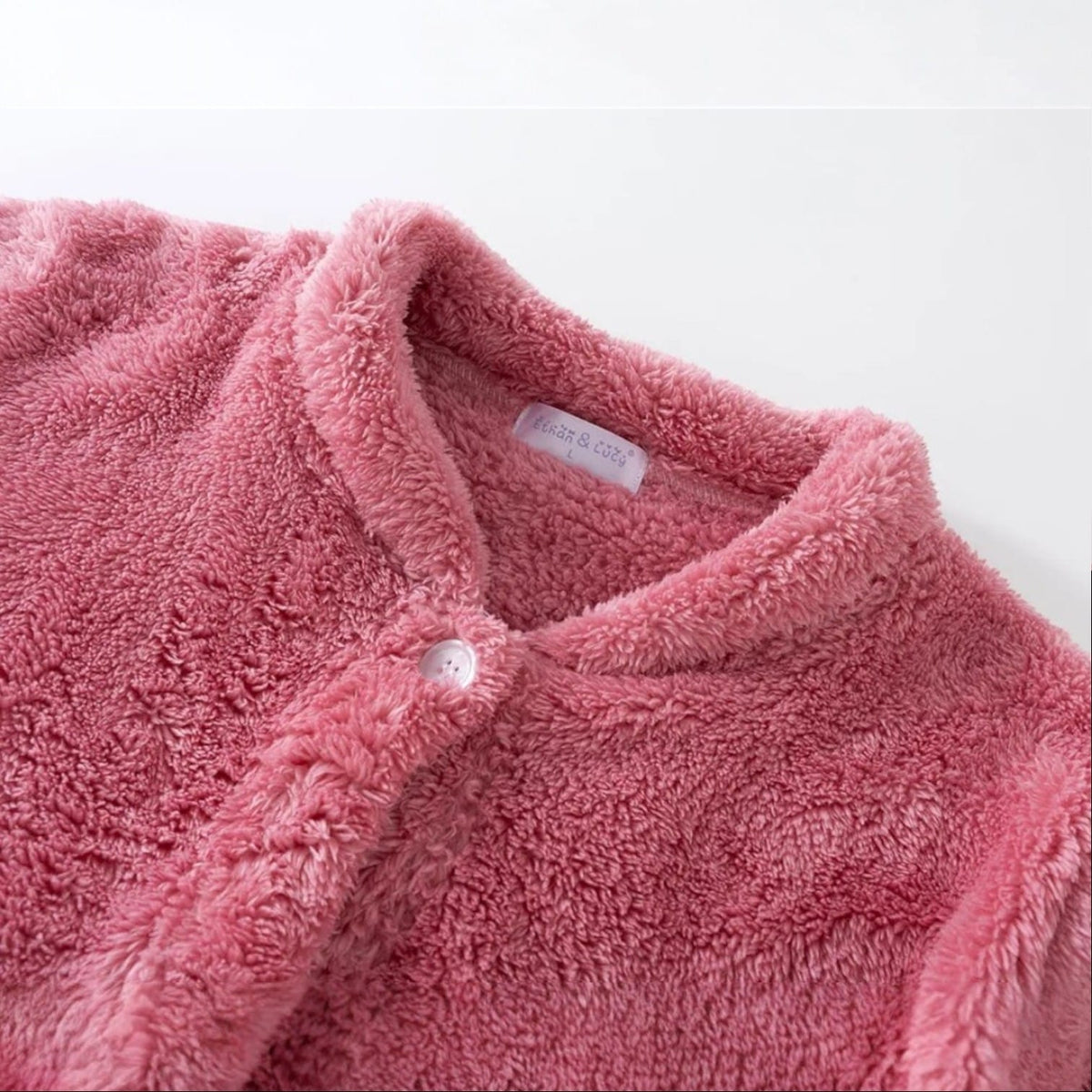 Robe de Chambre Femme Polaire Douce Mi-Longue