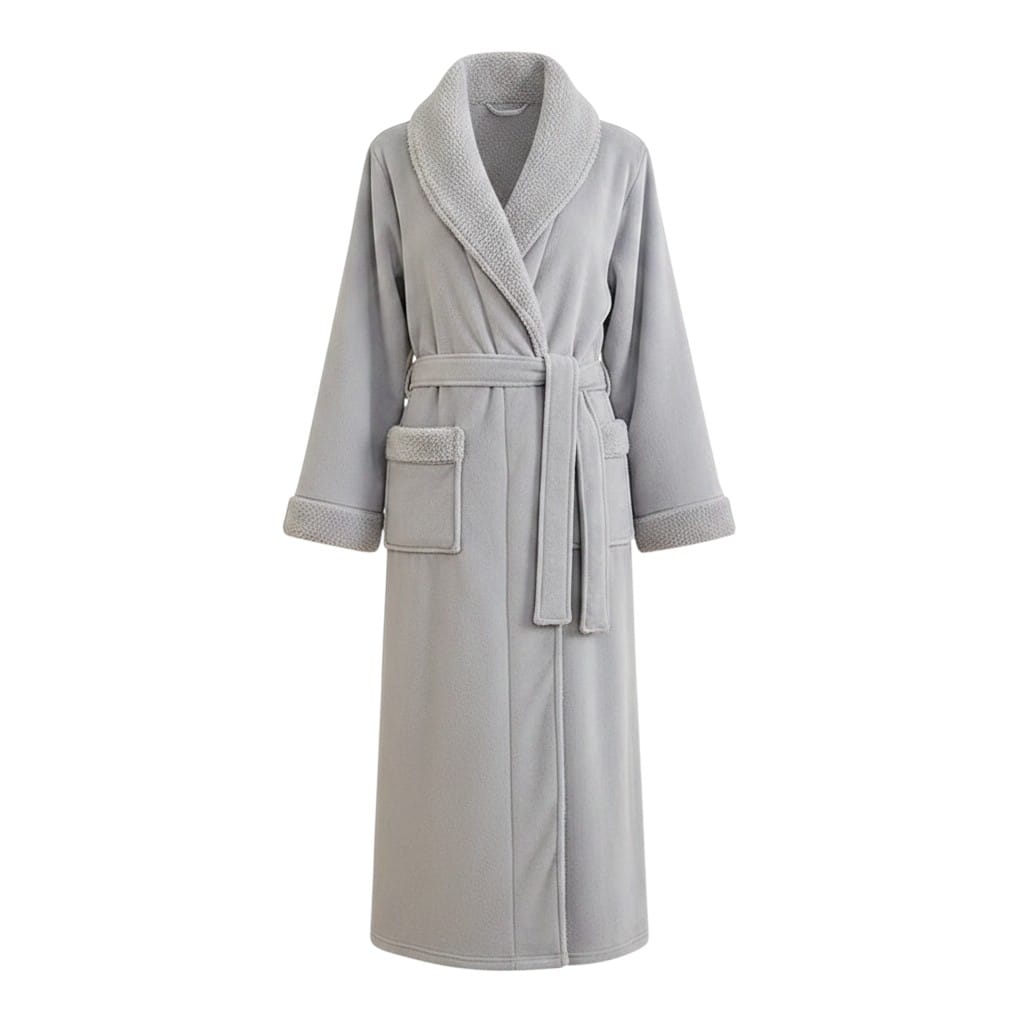 Robe de Chambre Femme Polaire Épais Ceinturé