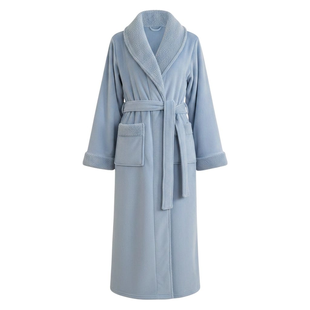 Robe de Chambre Femme Polaire Épais Ceinturé