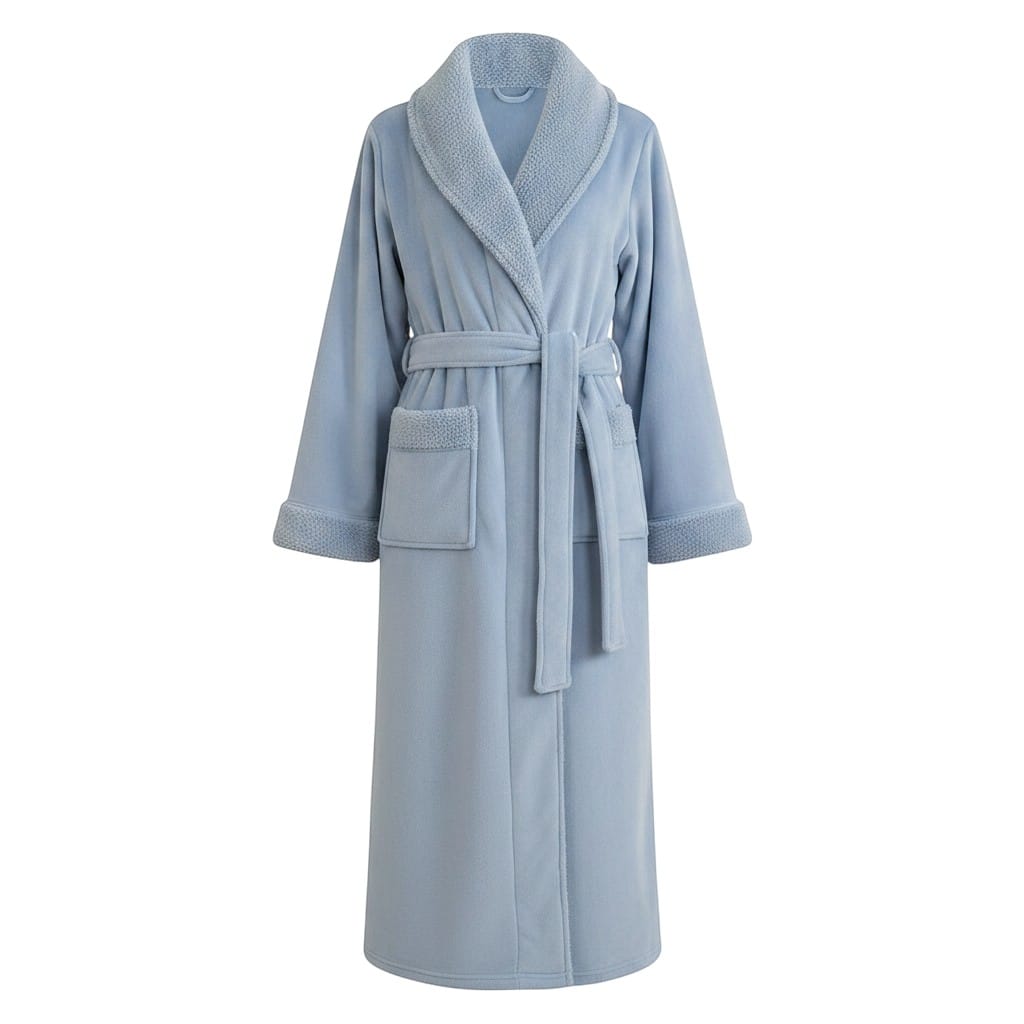 Robe de Chambre Femme Polaire Épais Ceinturé
