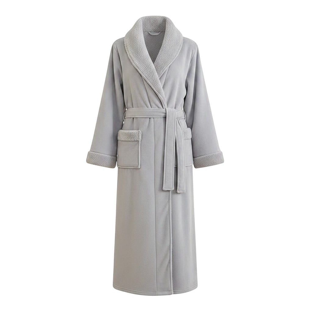Robe de Chambre Femme Polaire Épais Ceinturé