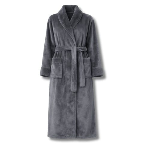 Robe de Chambre Femme Polaire Long Grande Taille