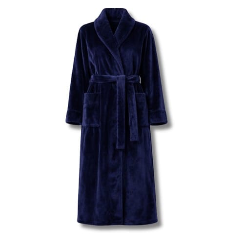 Robe de Chambre Femme Polaire Long Grande Taille