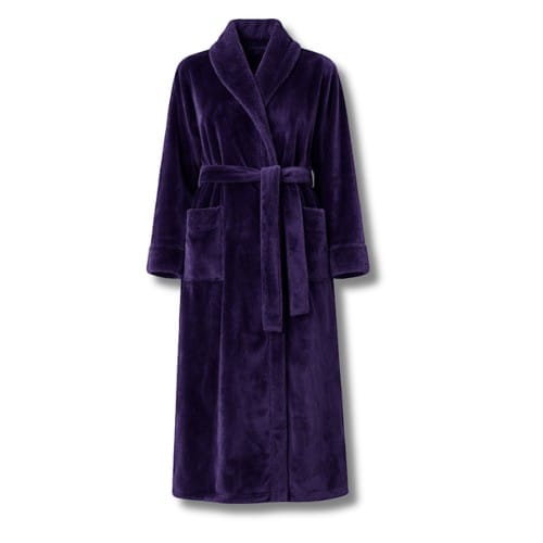 Robe de Chambre Femme Polaire Long Grande Taille