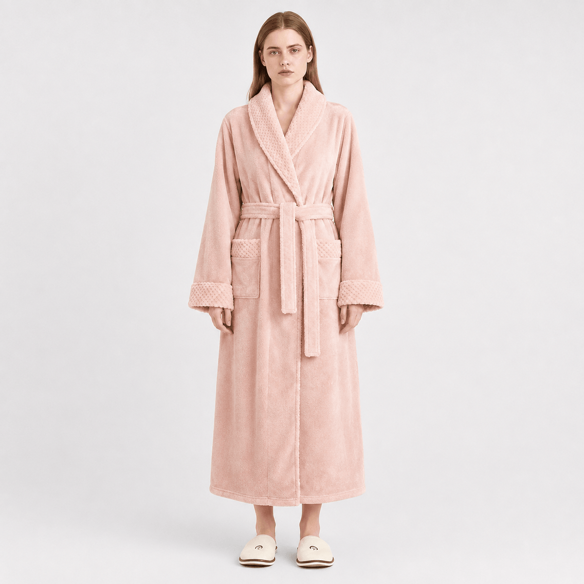 Robe de Chambre Femme Polaire Long Grande Taille