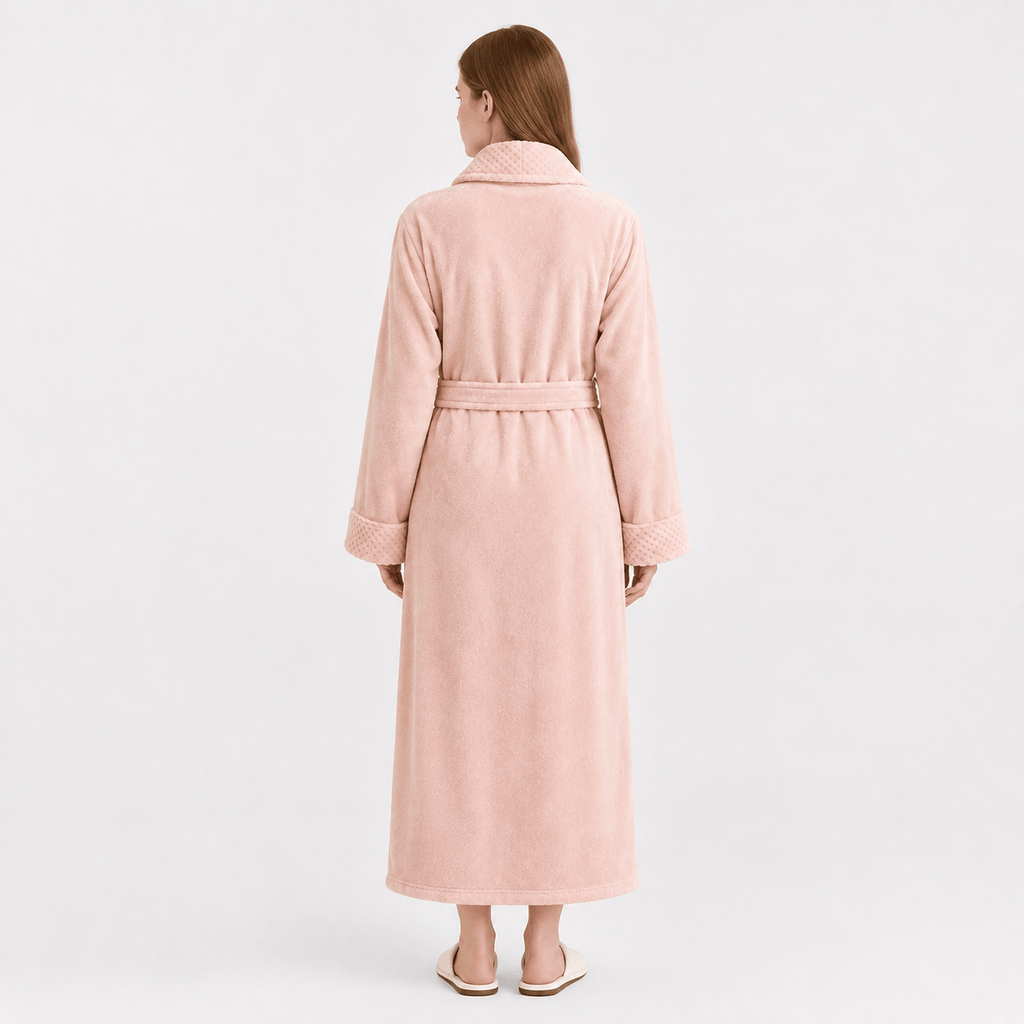 Robe de Chambre Femme Polaire Long Grande Taille