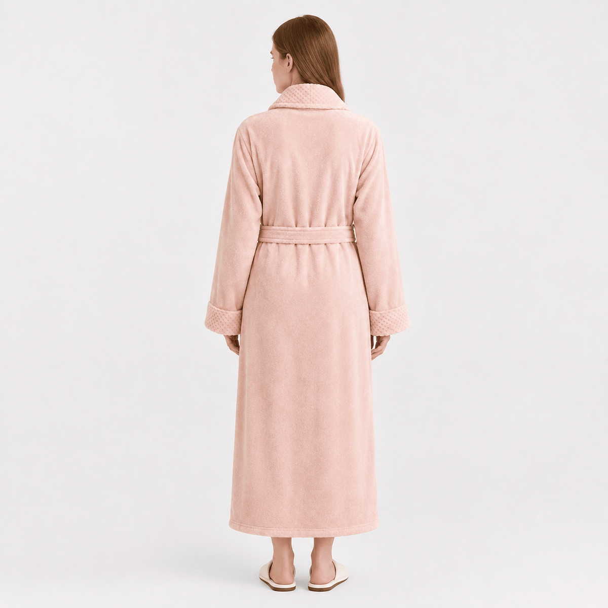 Robe de Chambre Femme Polaire Long Grande Taille