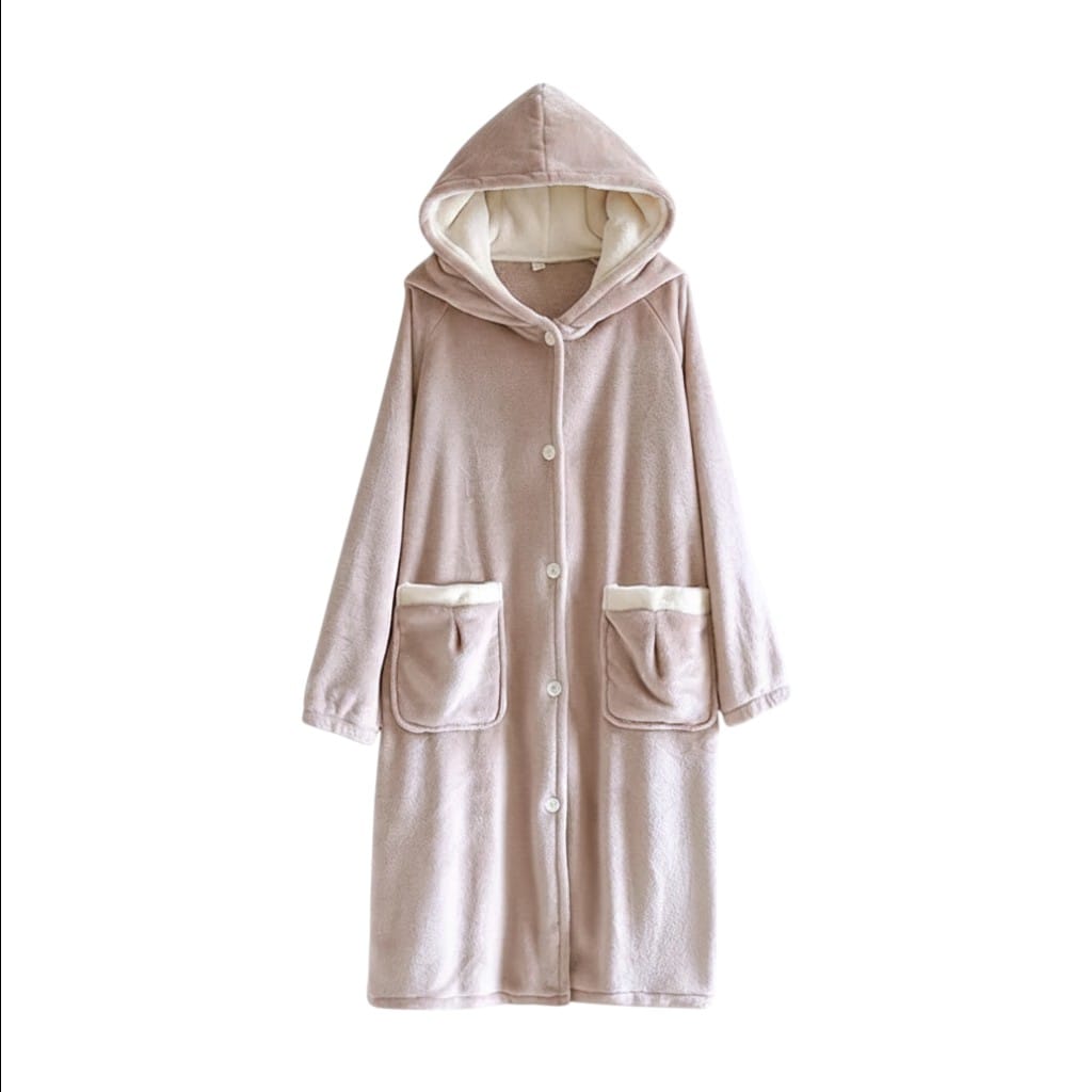 Robe de Chambre Femme Polaire Velours Épais