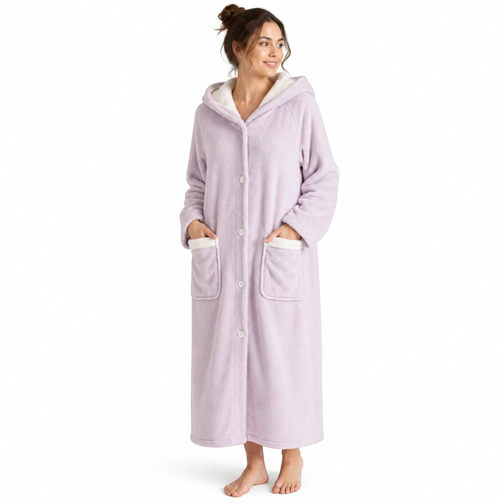 Robe de Chambre Femme Polaire Velours Épais
