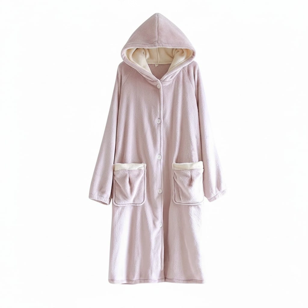 Robe de Chambre Femme Polaire Velours Épais