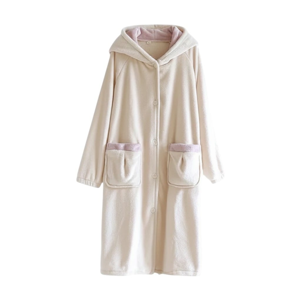 Robe de Chambre Femme Polaire Velours Épais