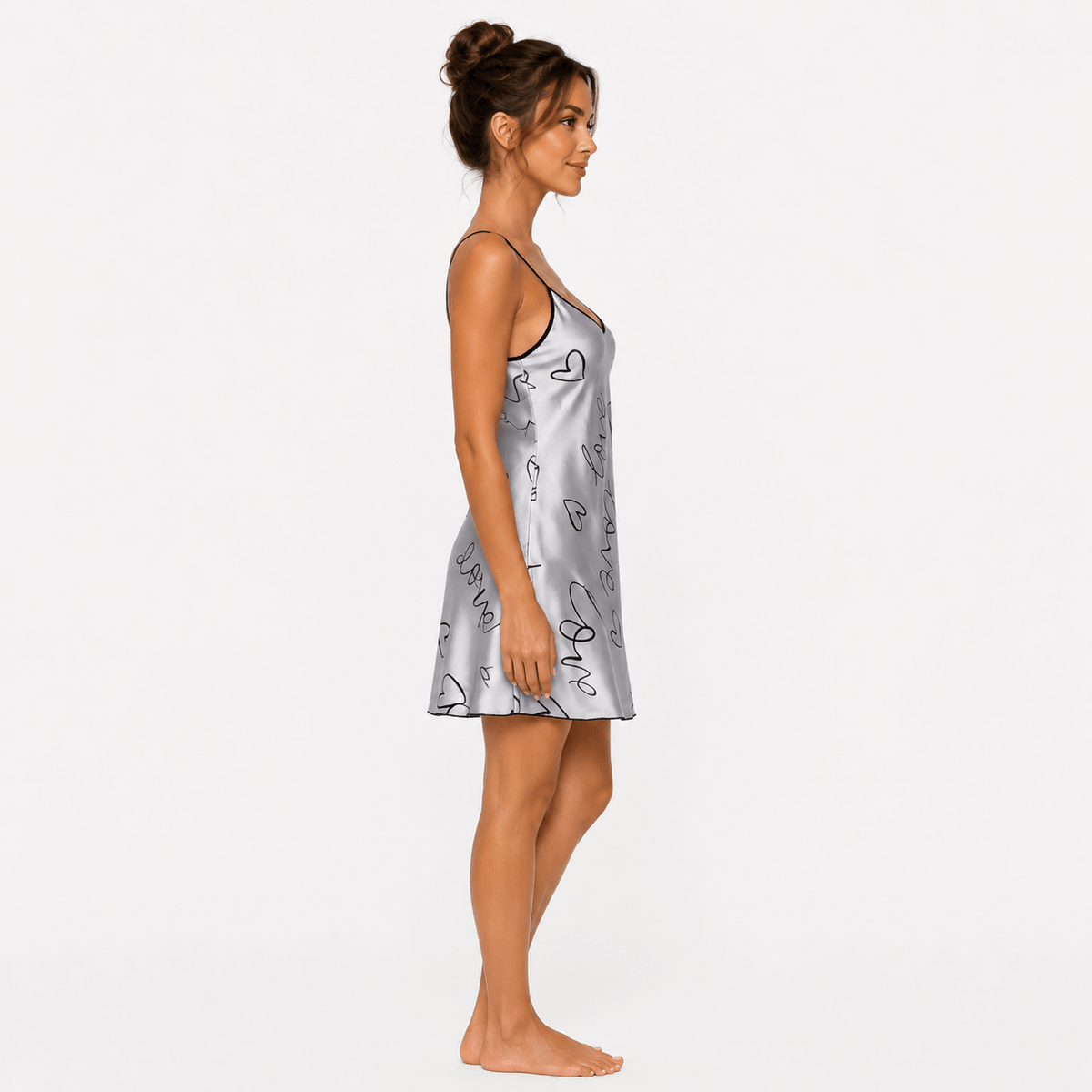 Robe de chambre Femme Satin Imprimée Été