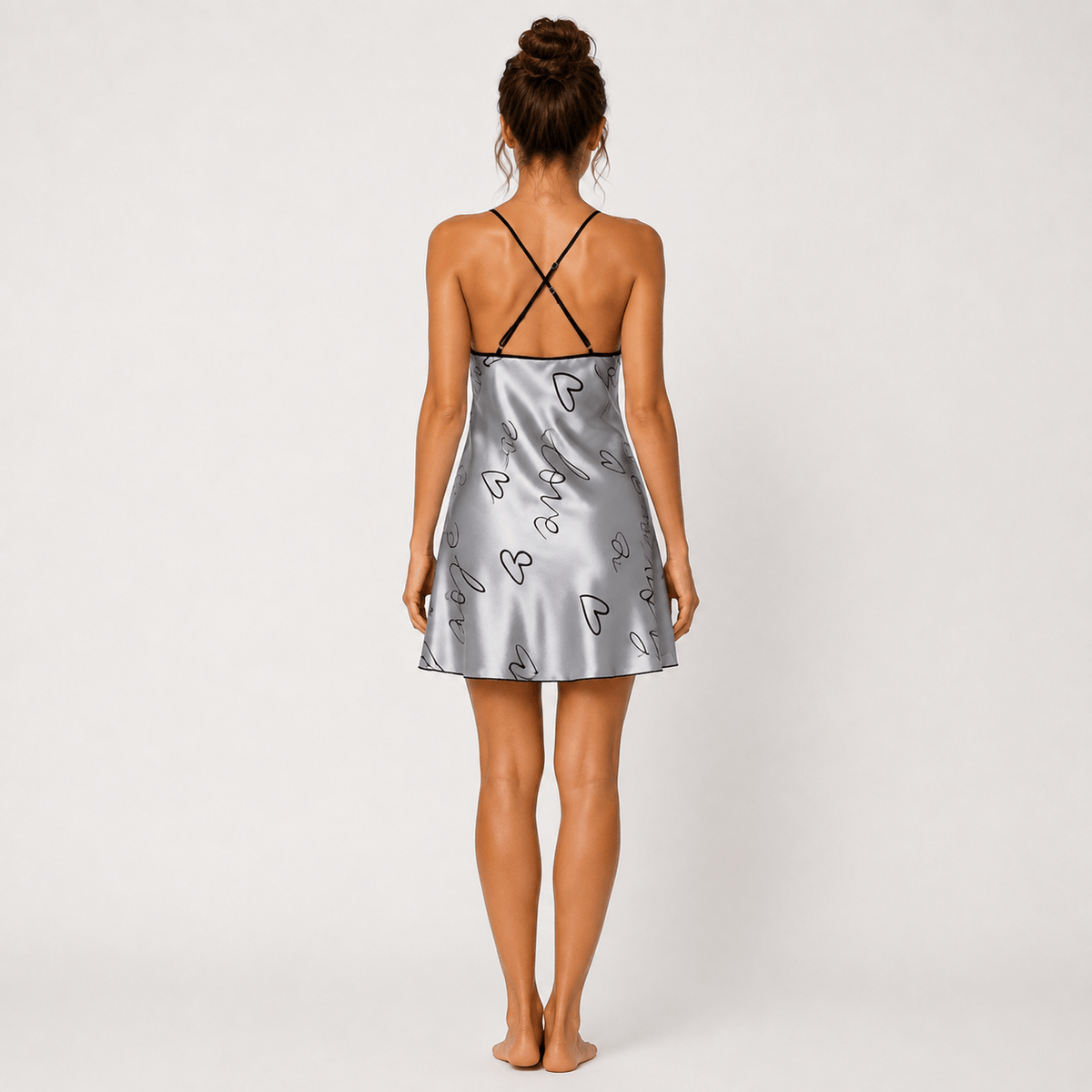 Robe de chambre Femme Satin Imprimée Été