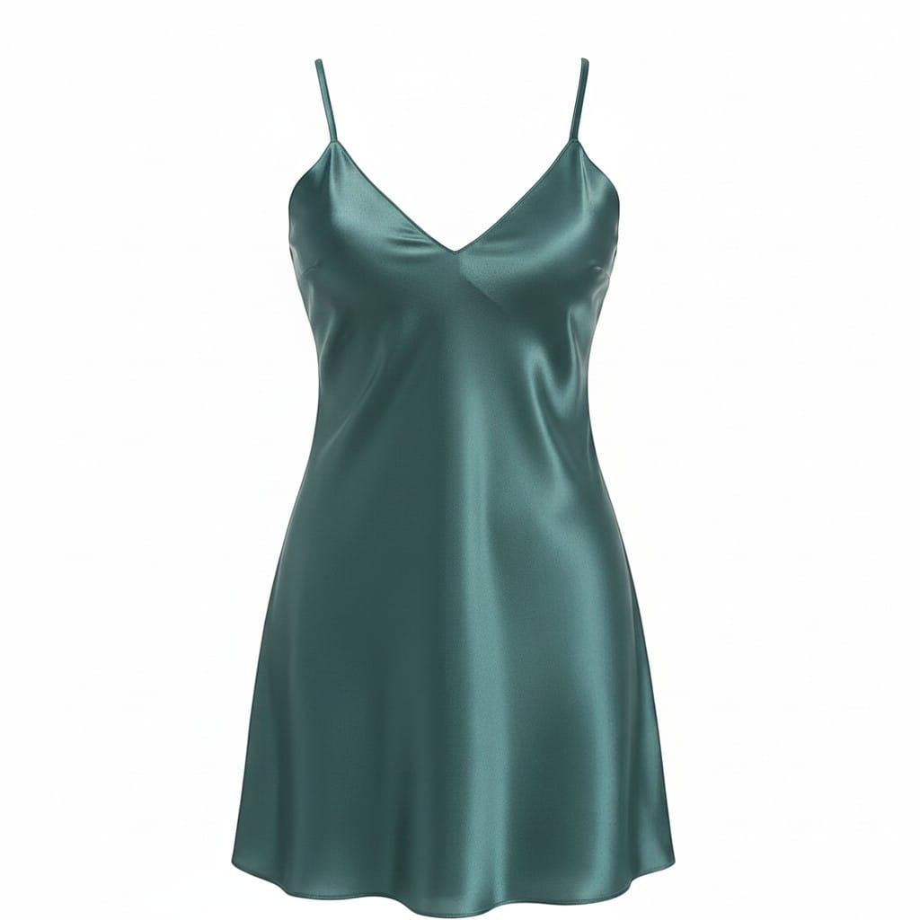 Robe de chambre Femme Satin Unie Col V