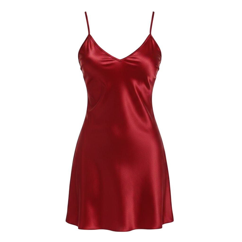 Robe de chambre Femme Satin Unie Col V