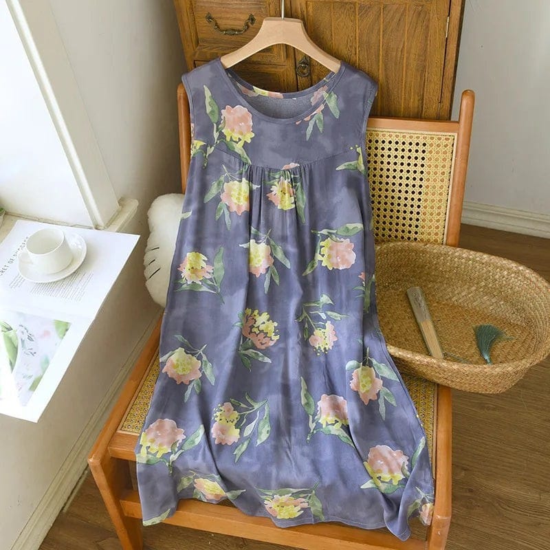 Robe de Chambre Femme Viscose Sans Manches