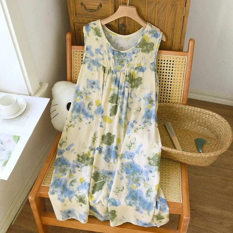 Robe de Chambre Femme Viscose Sans Manches