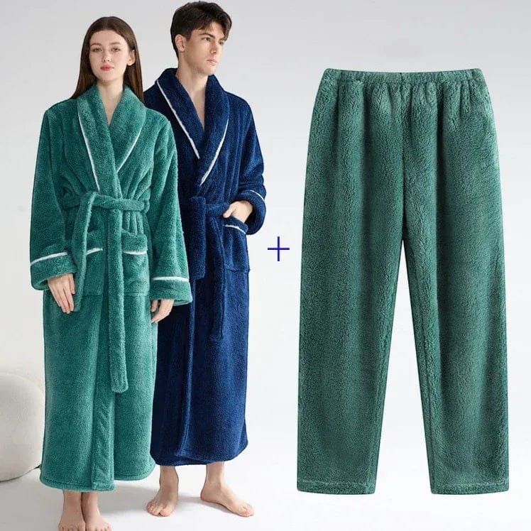 Robe de Chambre Homme avec Pantalon