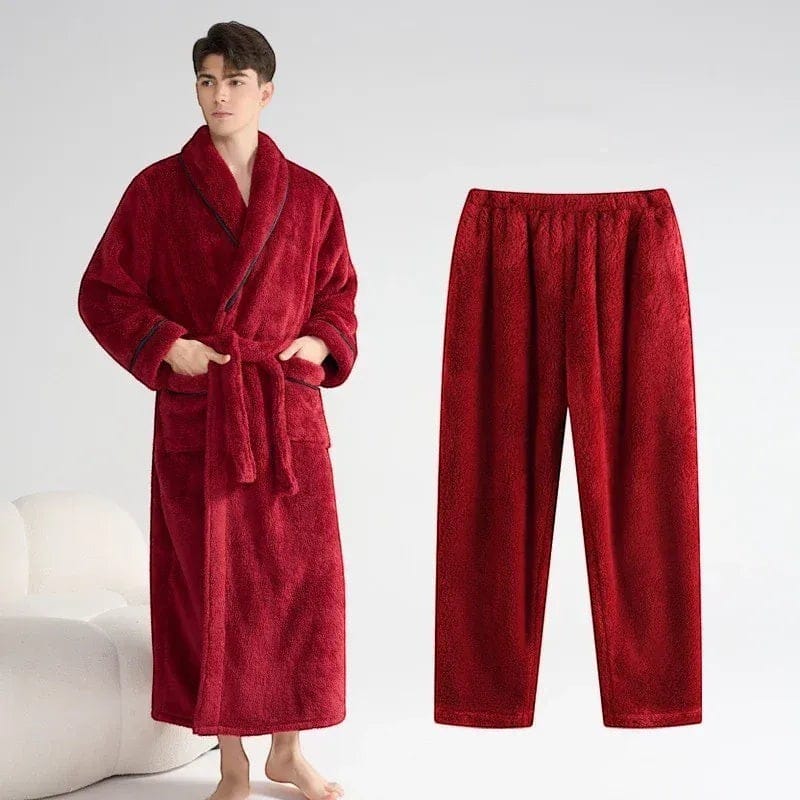 Robe de Chambre Homme avec Pantalon