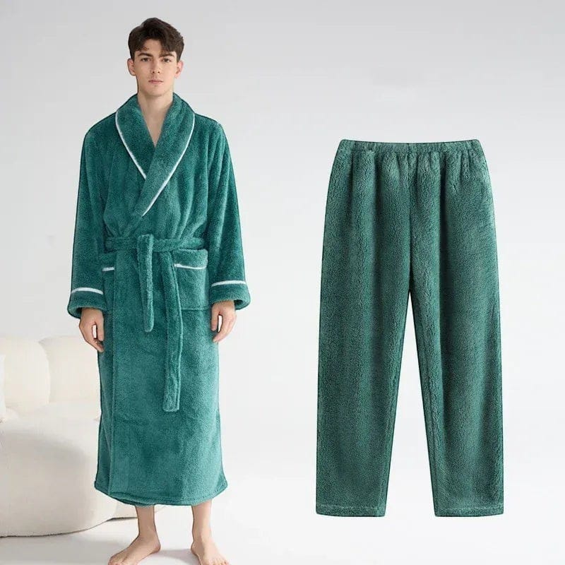 Robe de Chambre Homme avec Pantalon